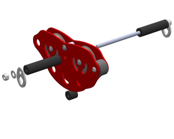 KT761A/G Stabiliser Bar Kit for RP076 range of Zipspeed Tandem Trolleys